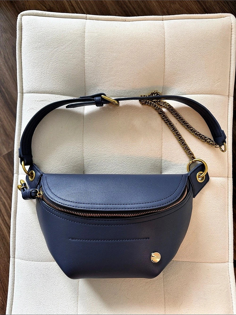 M+Co. Blue Chain Strap Crossbody Bag Like New